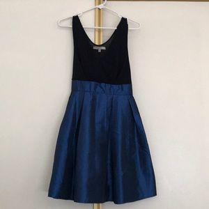 Black and blue dress